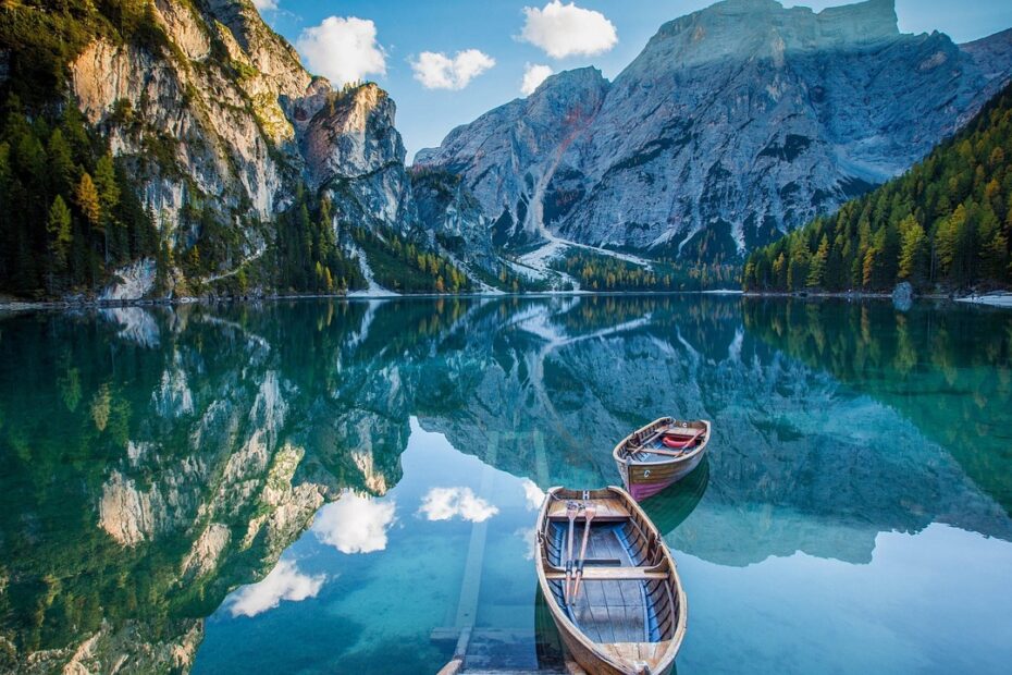 boat, lake, nature