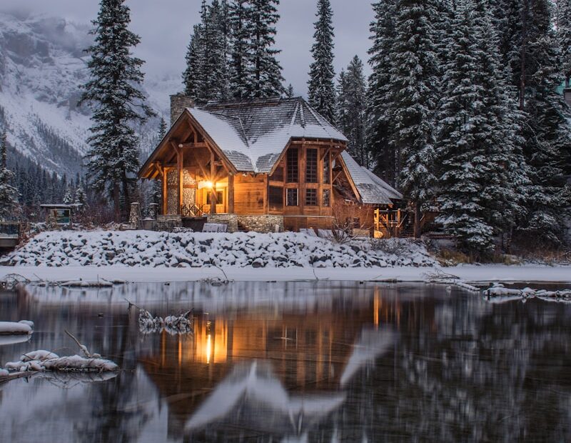 log cabin in montana, perfect for romantic vacation